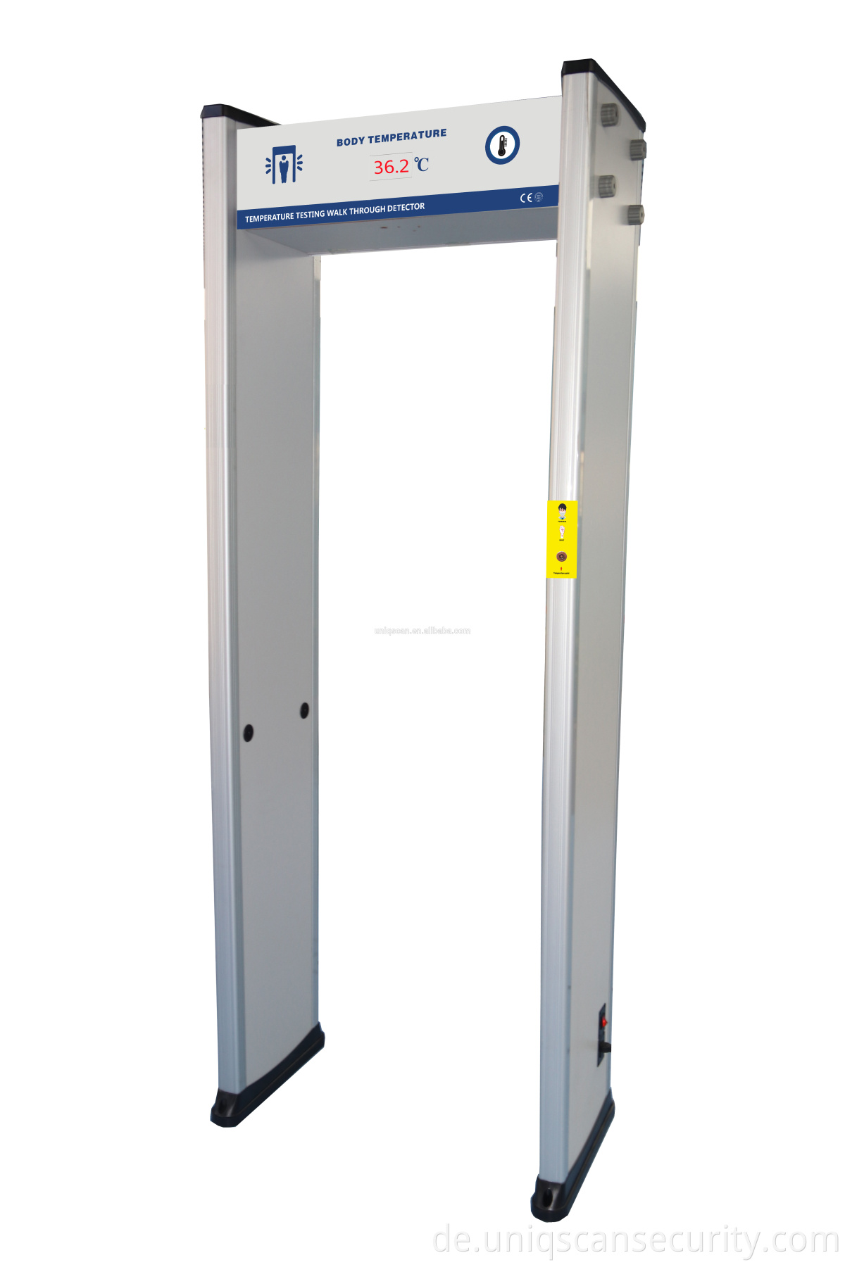 Menschlicher Infrarot-Temperatur-Türtor-Thermoscanner-Weg durch Metalldetektor